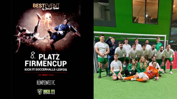 Rümpelwelt GmbH beim Kick It Firmencup Leipzig 2026