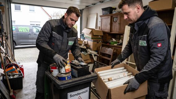 Garage entrümpeln – wohin mit Sondermüll?
