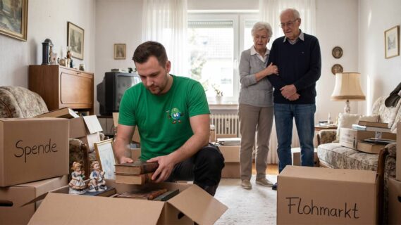Senioren ziehen ins Pflegeheim – was tun mit dem Hausrat?
