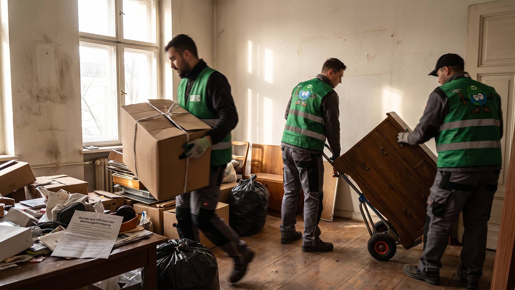 Wohnung räumen nach Kündigung – Rechte und Pflichten